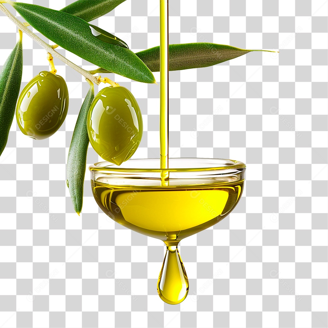 Azeite de Oliva PNG Transparente