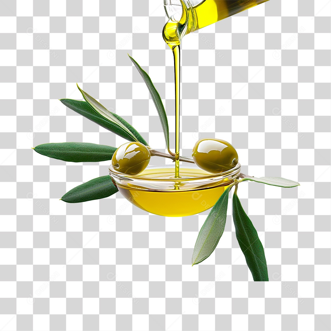 Azeite de Oliva PNG Transparente