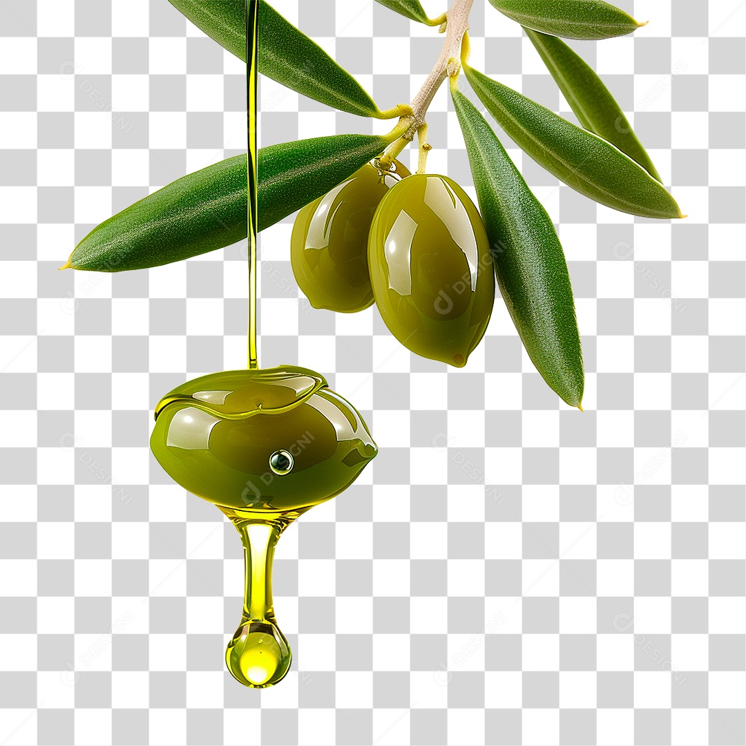 Cacho de Azeitonas PNG Transparente