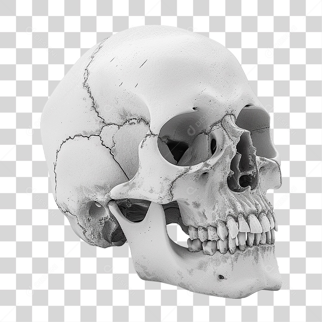 Crânio Humano PNG Transparente