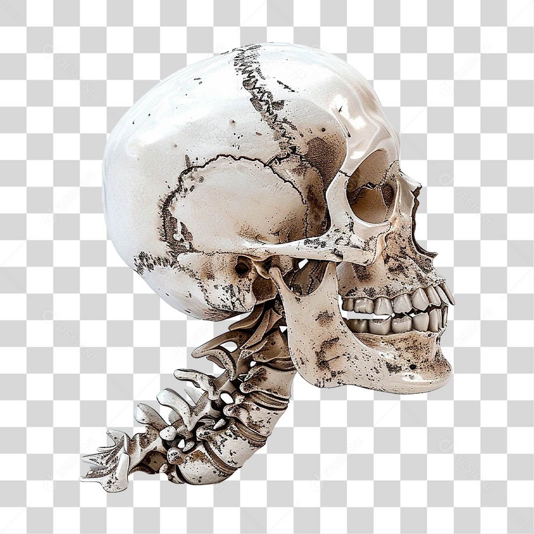 Crânio Humano PNG Transparente