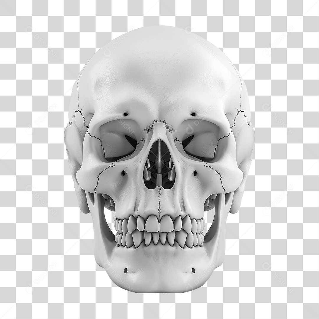 Crânio Humano PNG Transparente