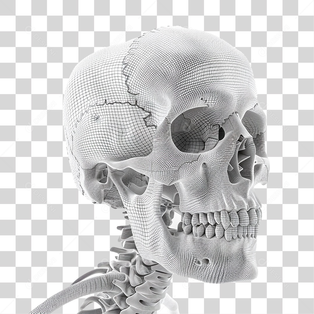 Crânio Humano PNG Transparente