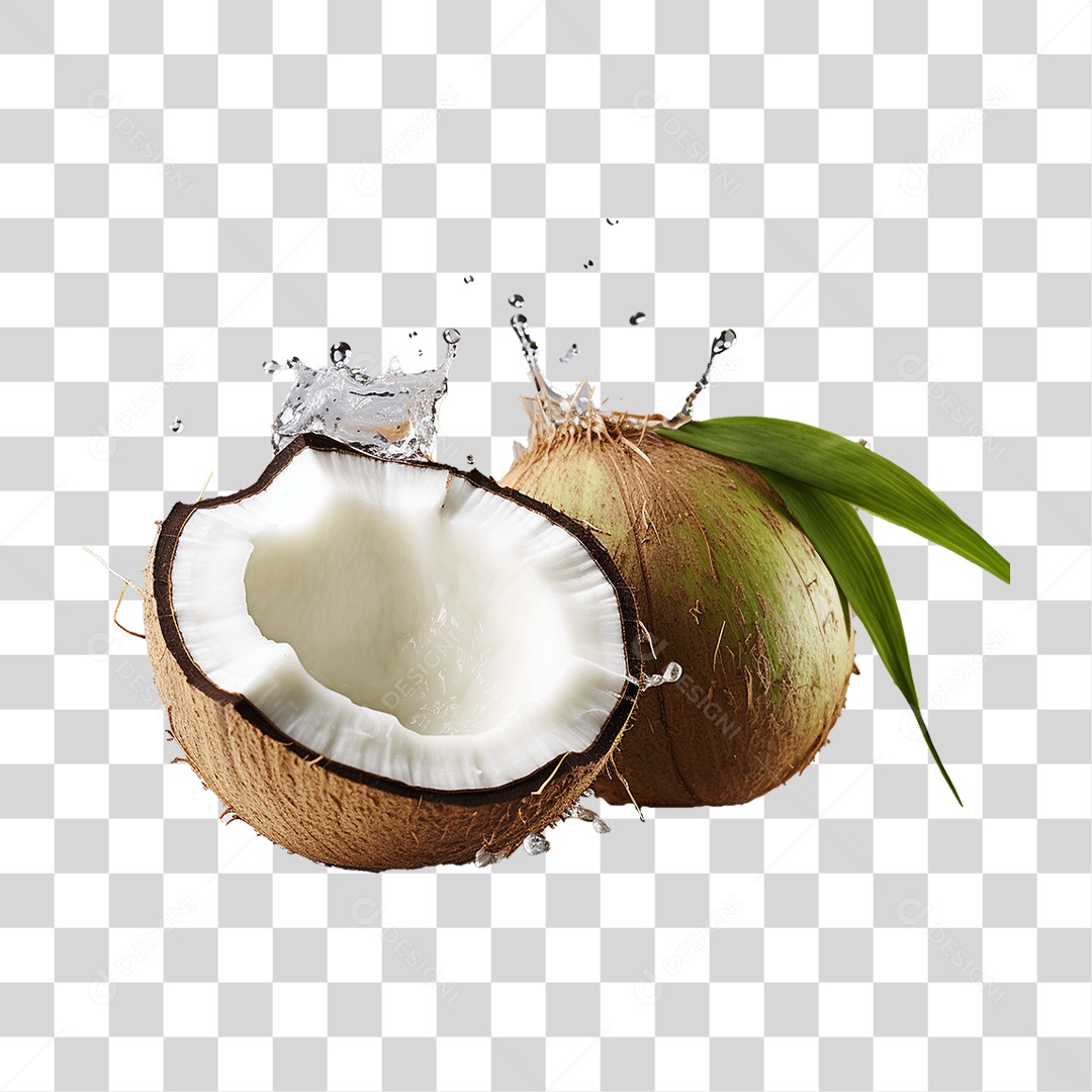Fruta Coco PNG Transparente