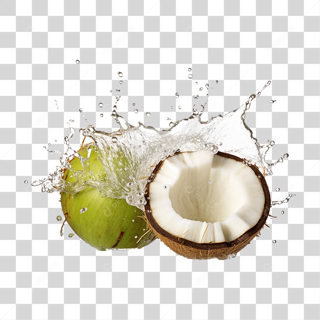 Fruta Coco PNG Transparente