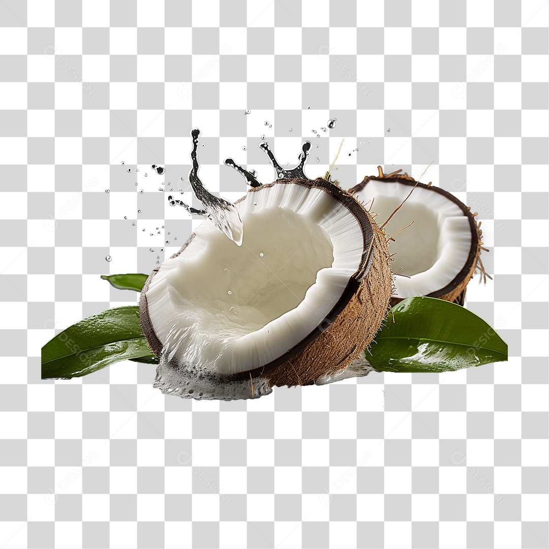 Fruta Coco PNG Transparente