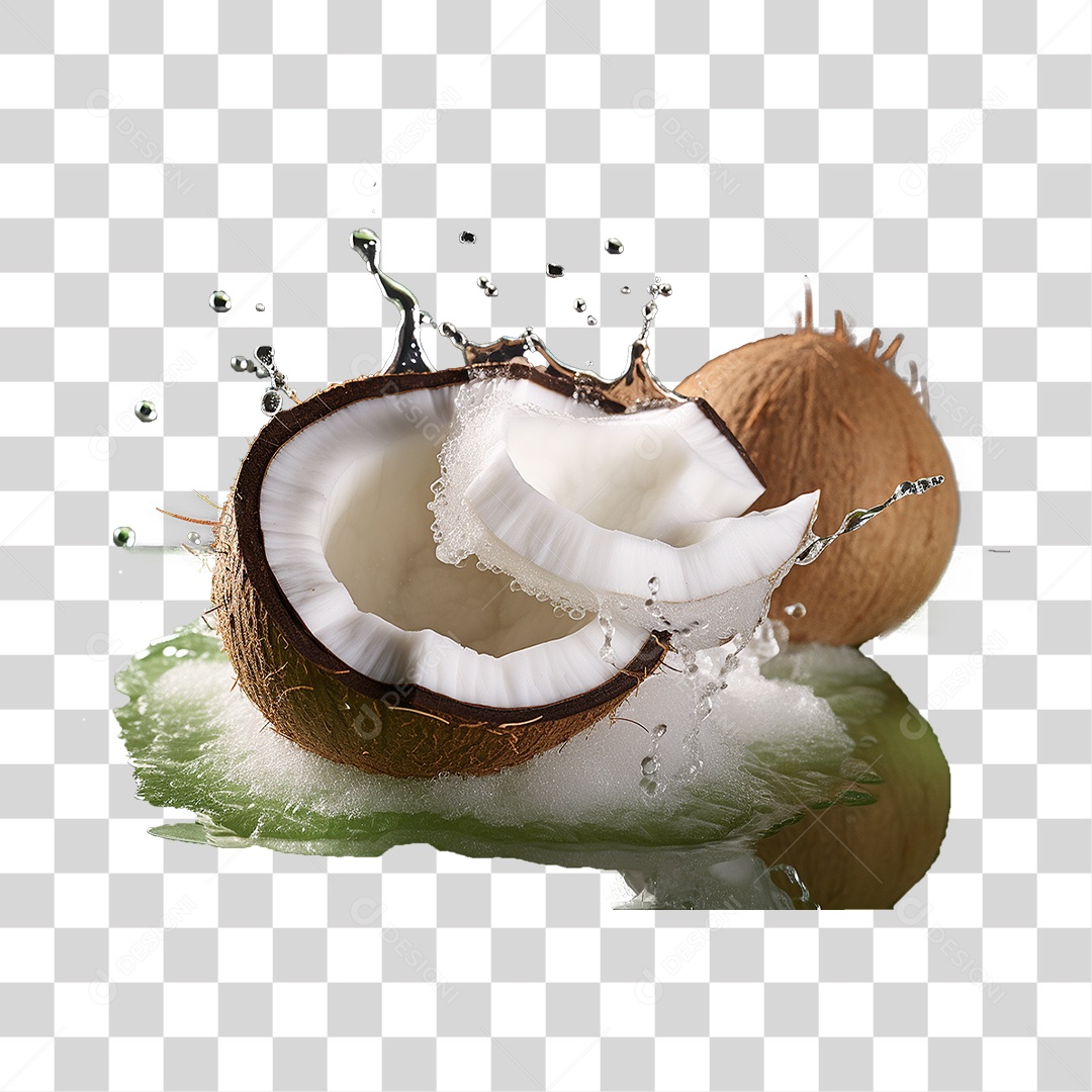 Fruta Coco PNG Transparente