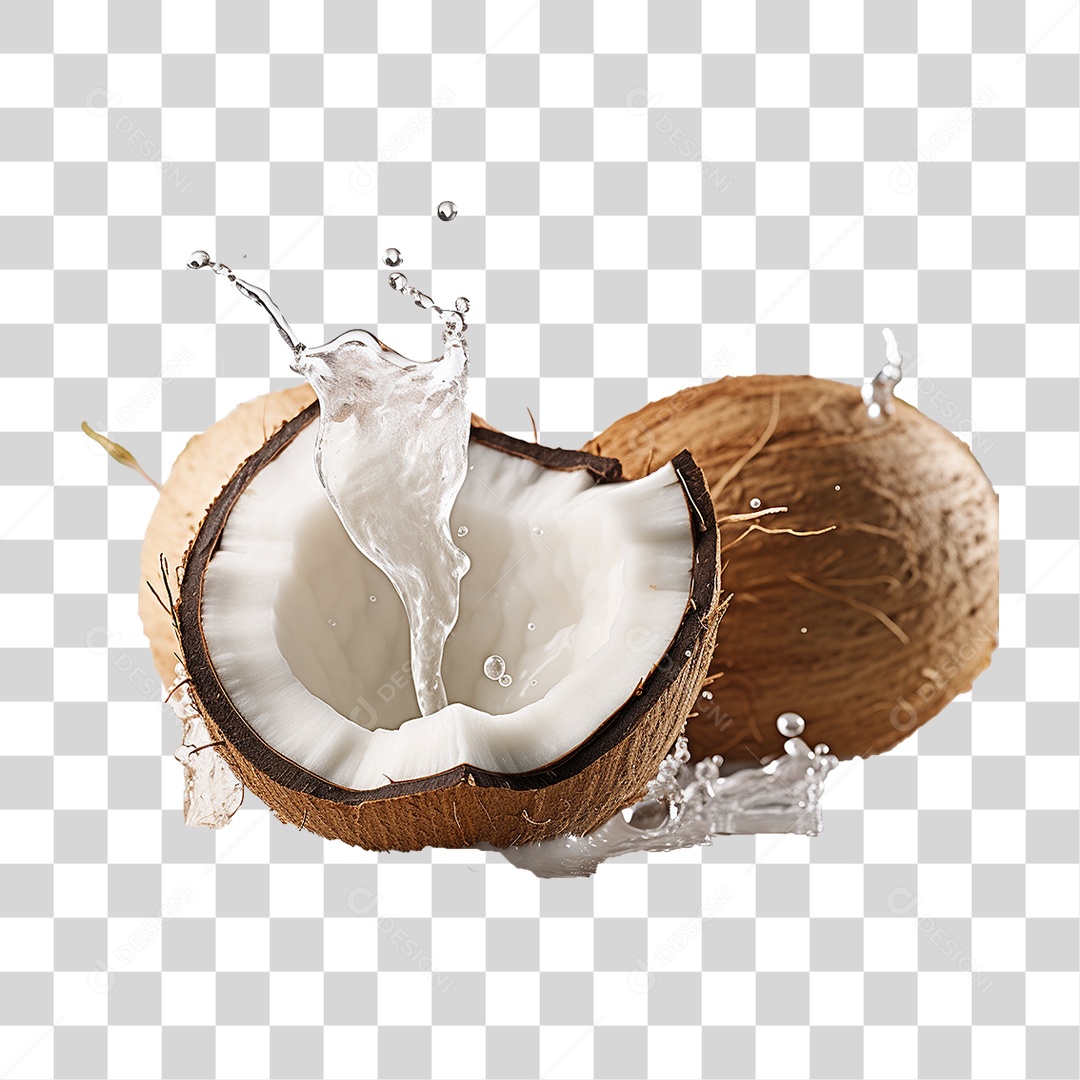 Fruta Coco PNG Transparente