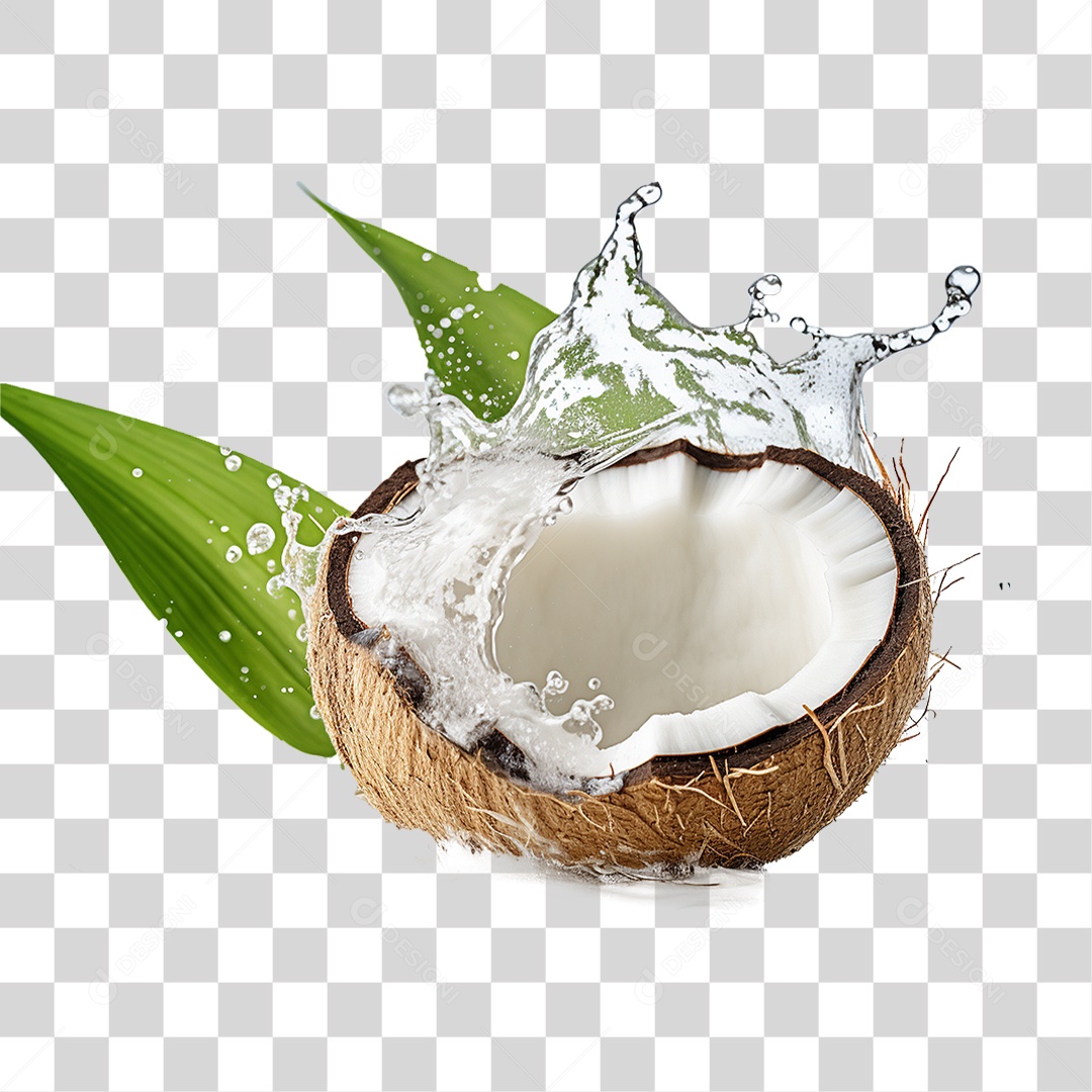 Fruta Coco PNG Transparente