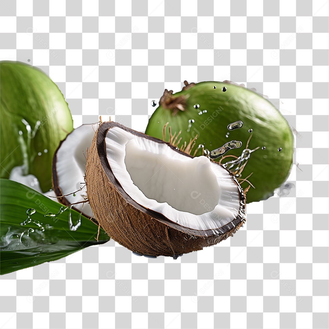 Fruta Coco PNG Transparente