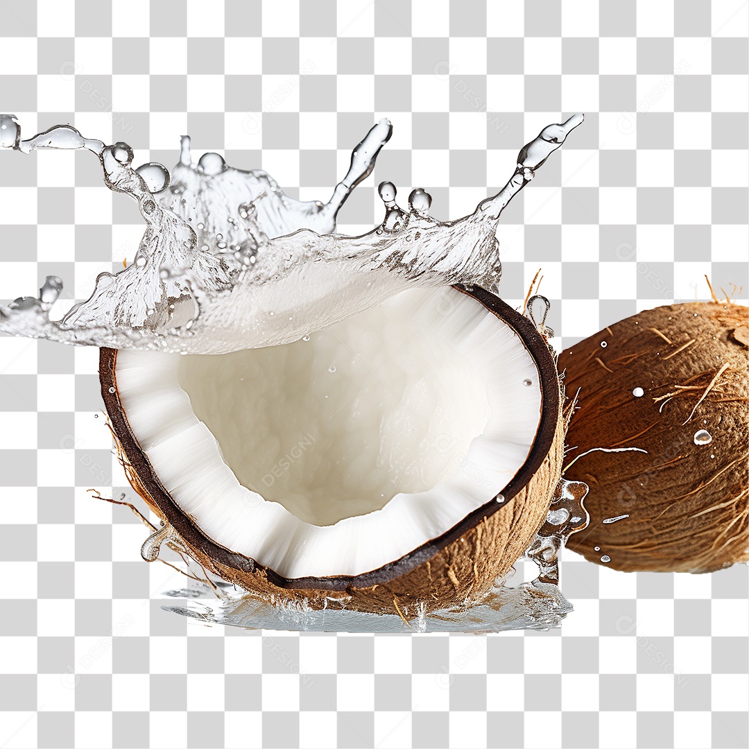 Fruta Coco PNG Transparente