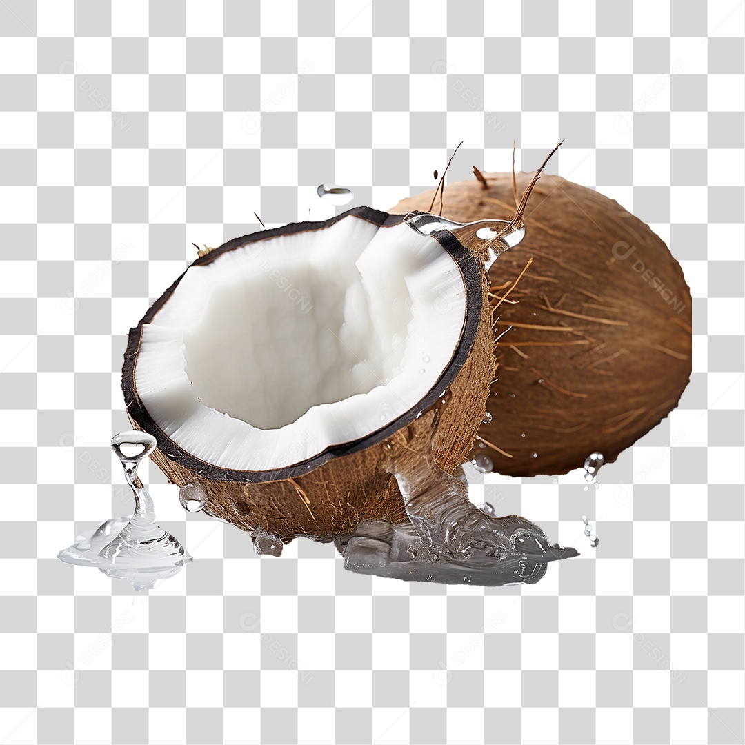 Fruta Coco PNG Transparente