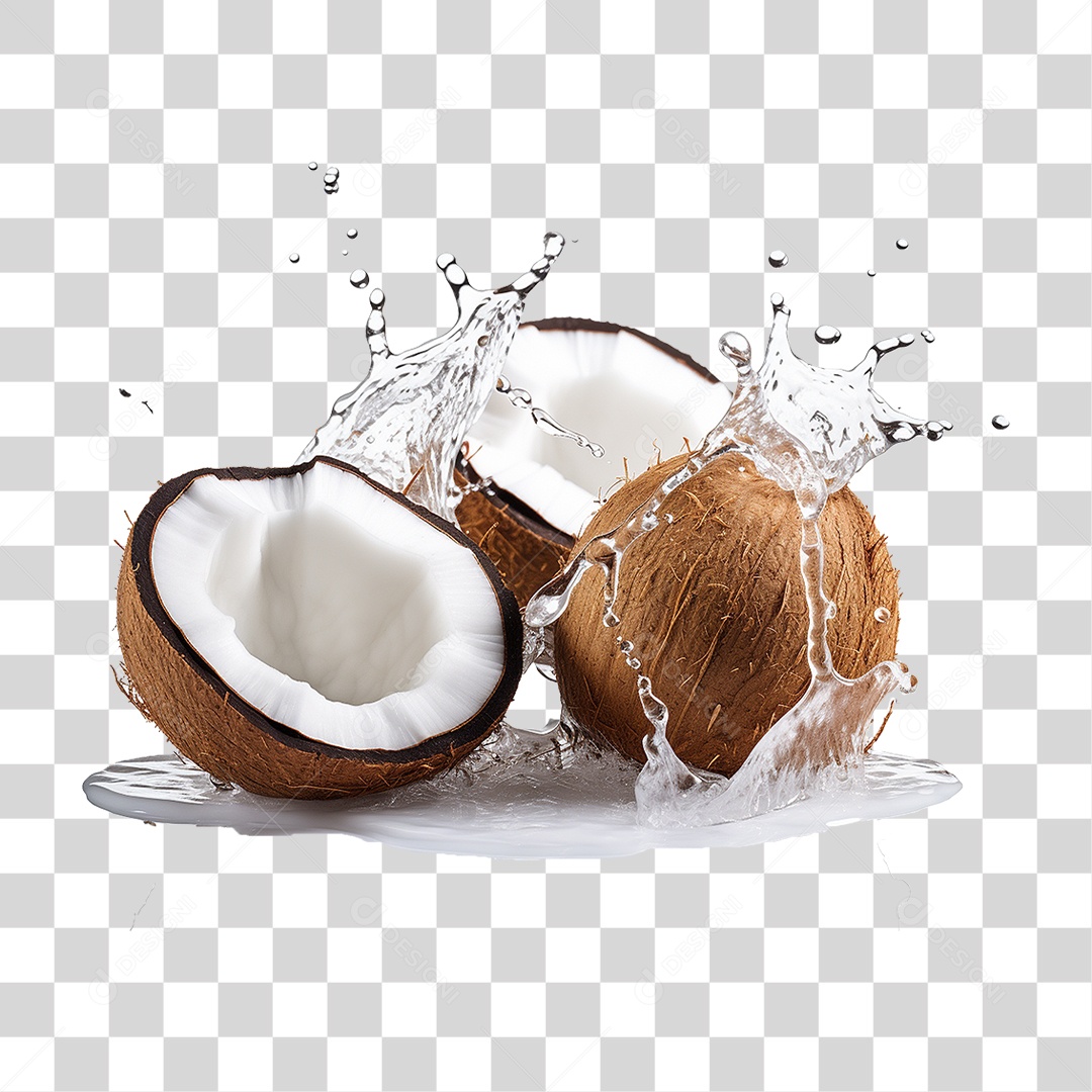 Fruta Coco PNG Transparente