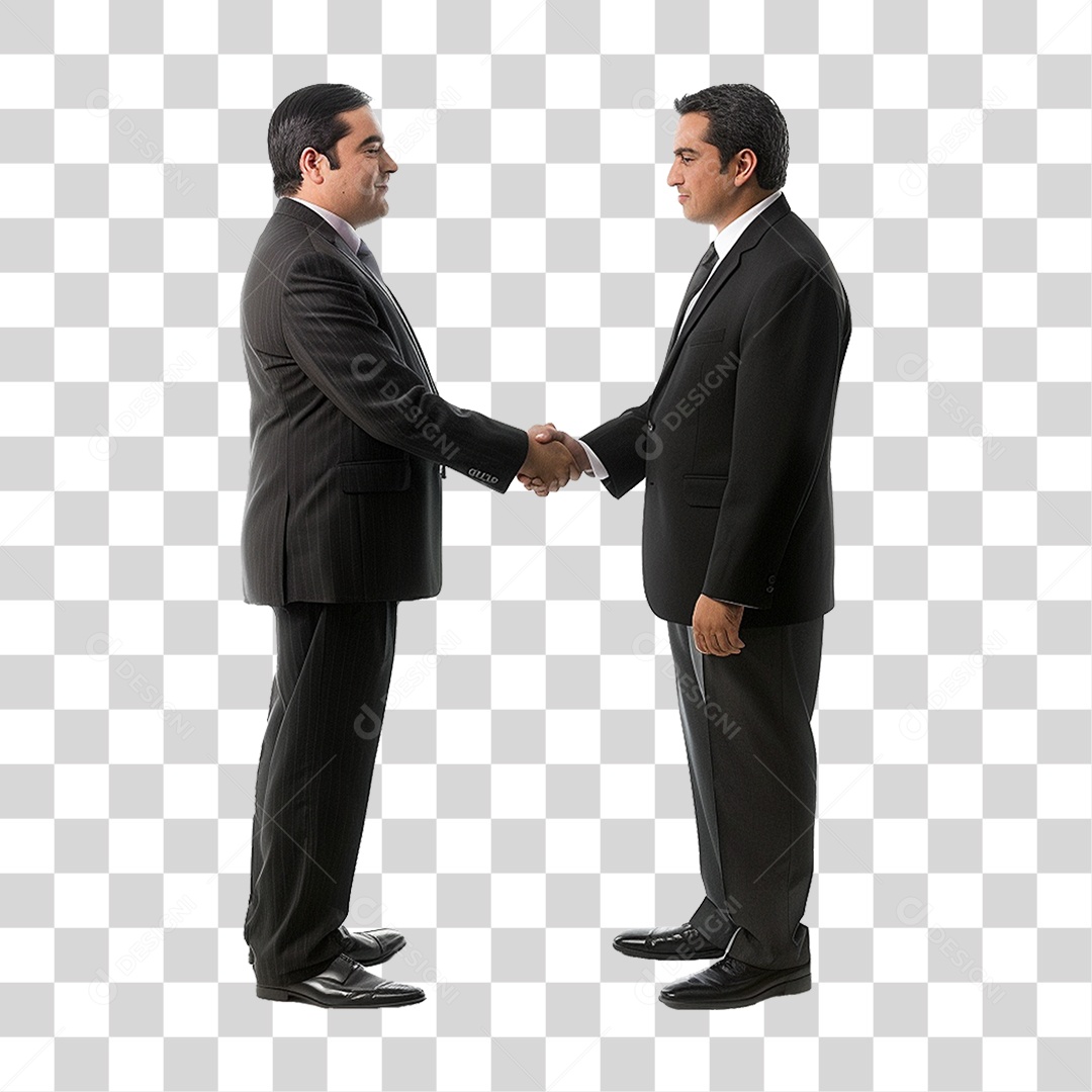 Empresários de Mãos Dadas PNG Transparente