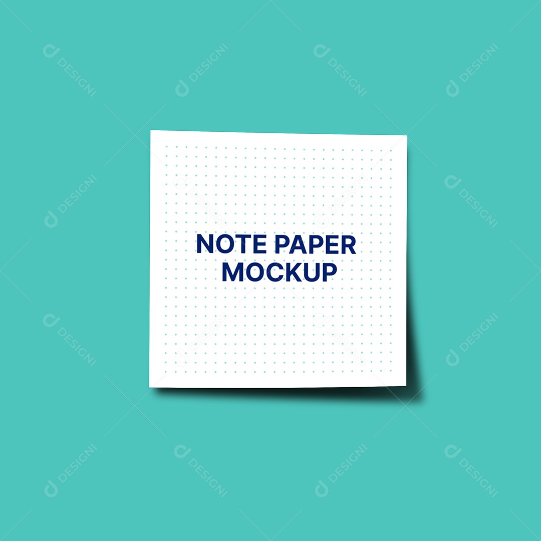 Mockup de Papel de Nota PSD Editável
