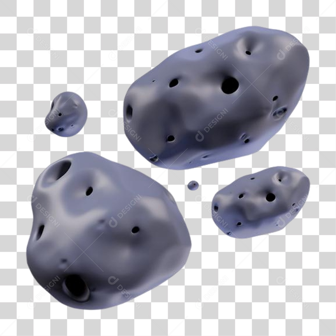 Asteroides PNG Transparente