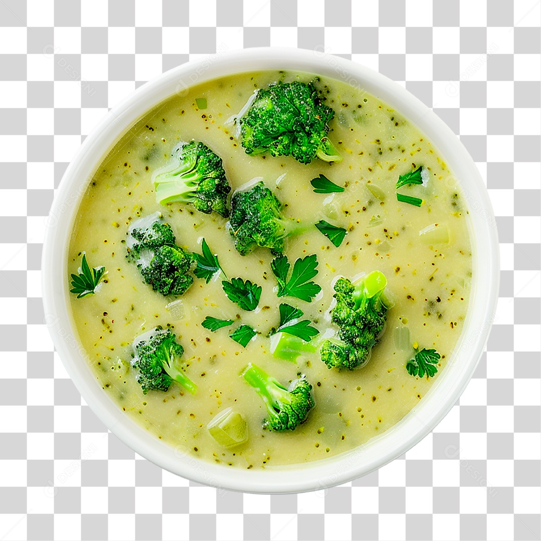 Sopa Creme de Brócolis PNG Transparente