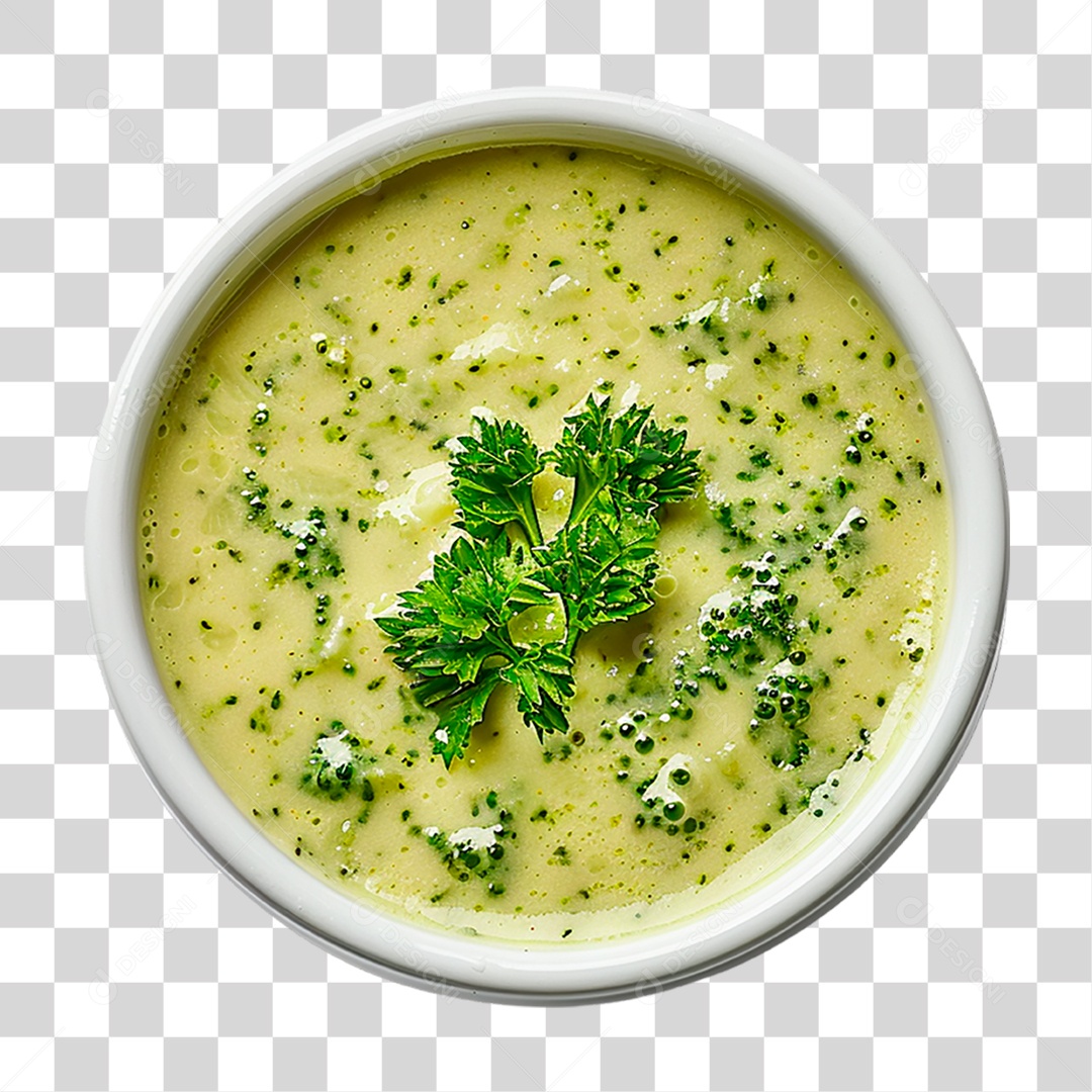 Sopa Creme de Brócolis PNG Transparente