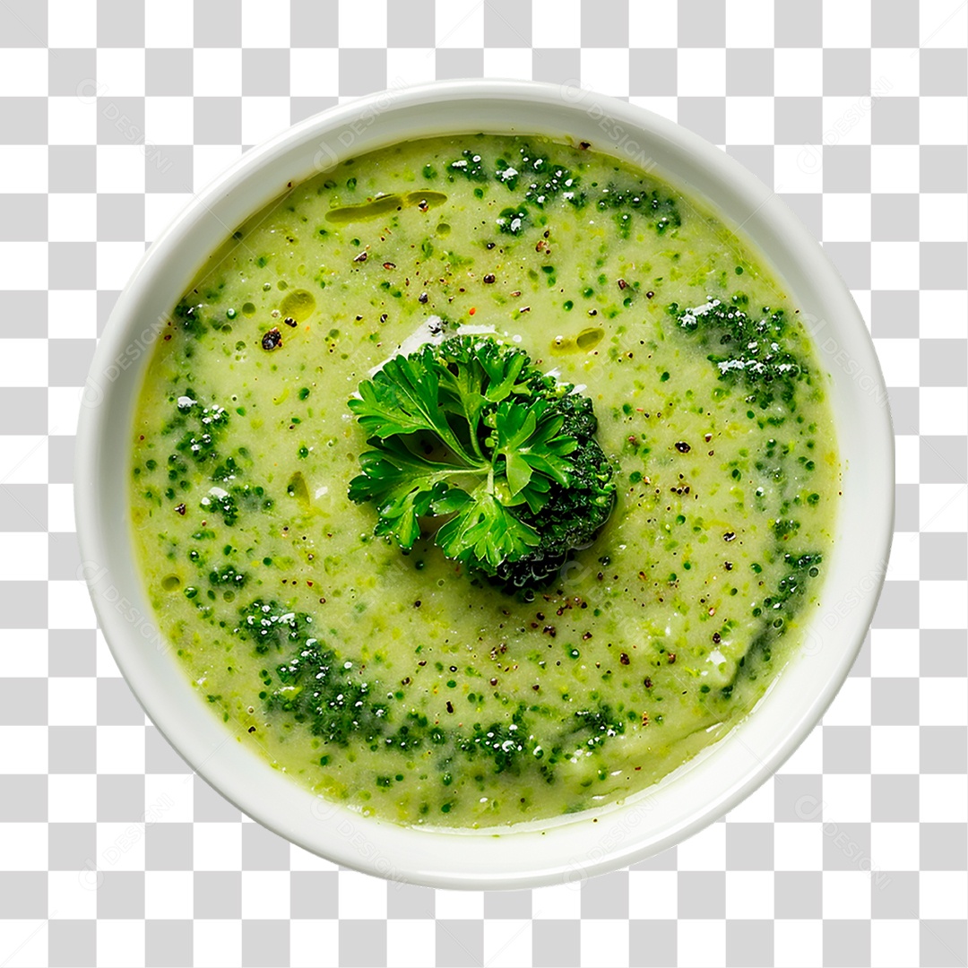 Sopa Creme de Brócolis PNG Transparente