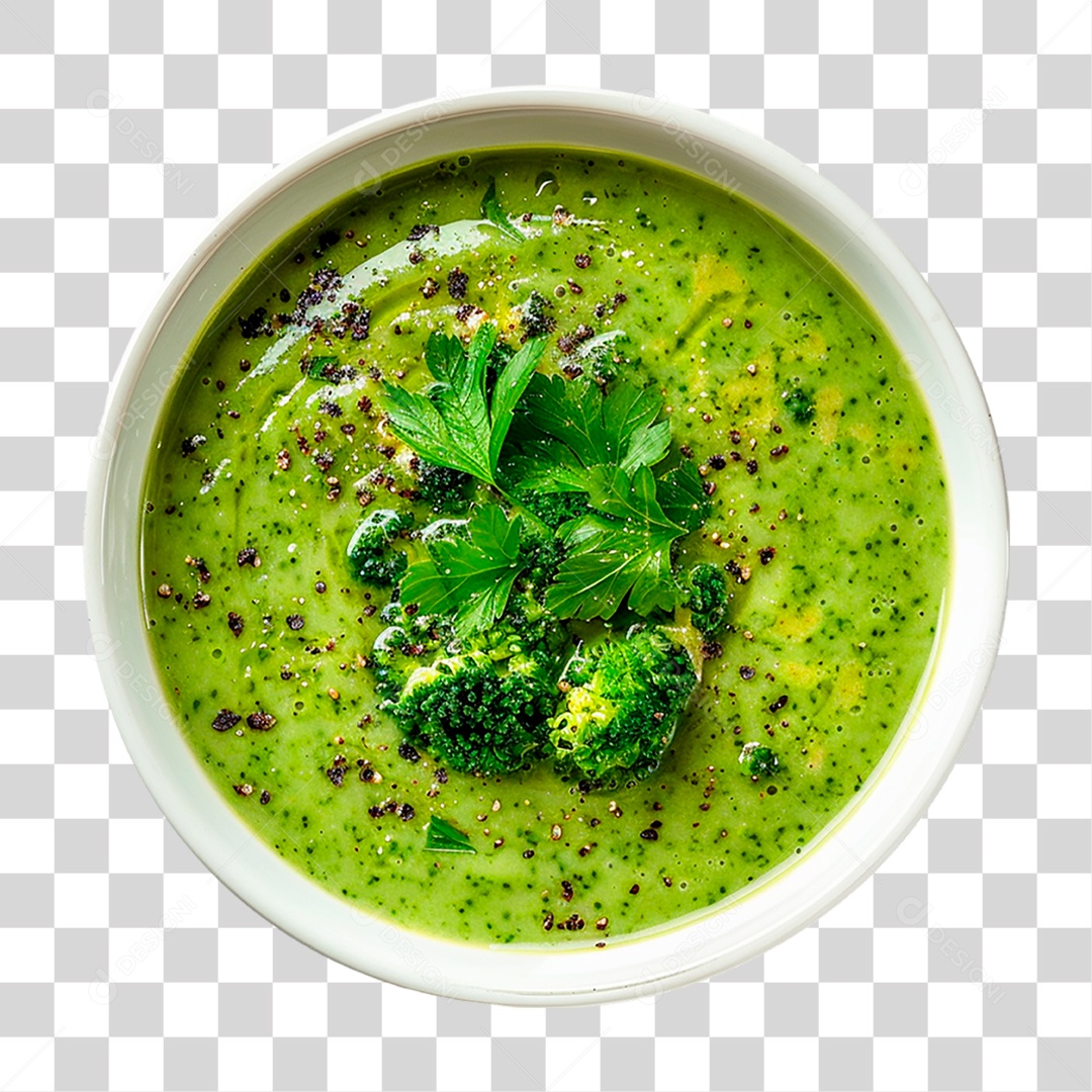 Sopa Creme de Brócolis PNG Transparente