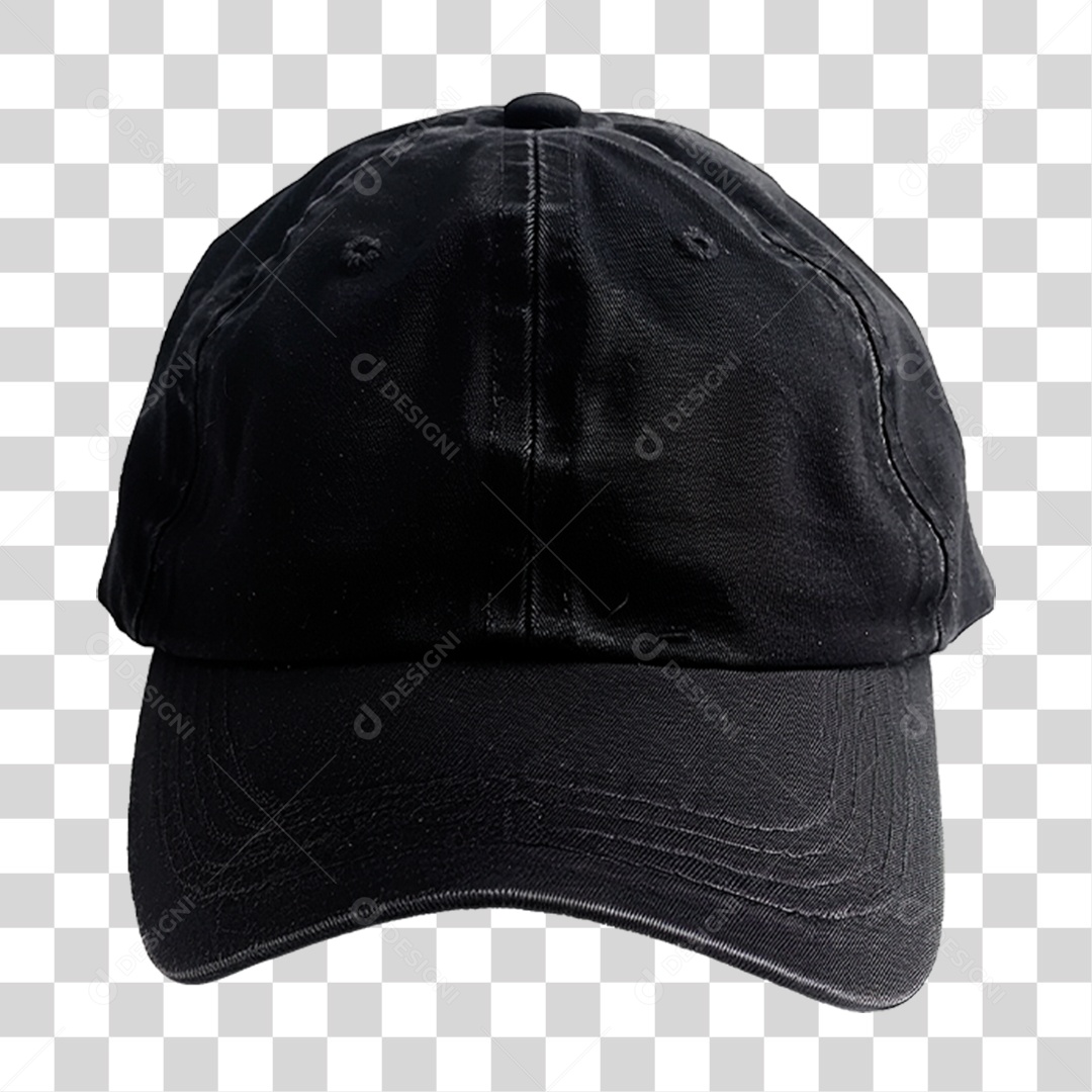 Boné Preto PNG Transparente