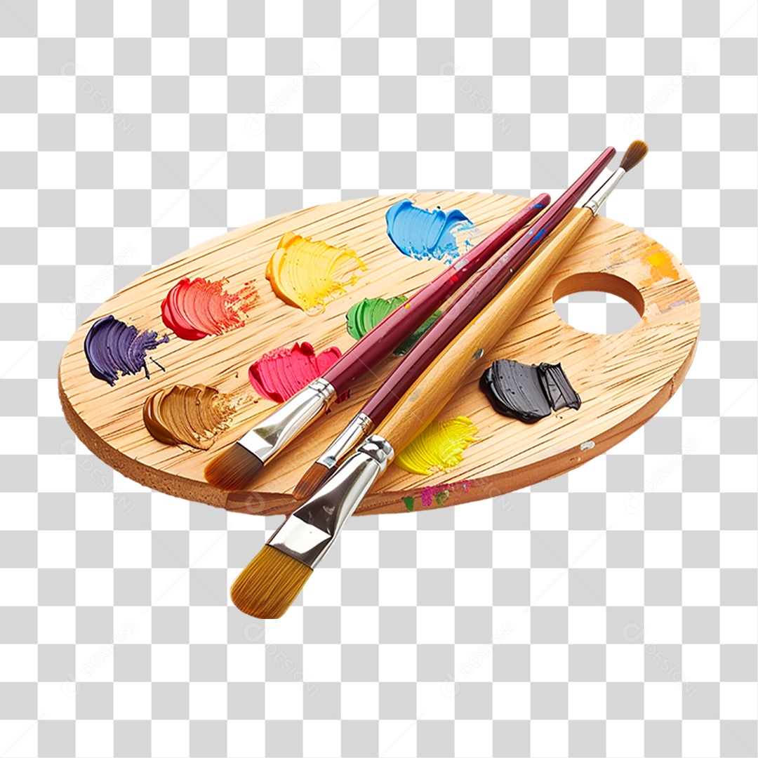 Paleta de Pintura PNG Transparente