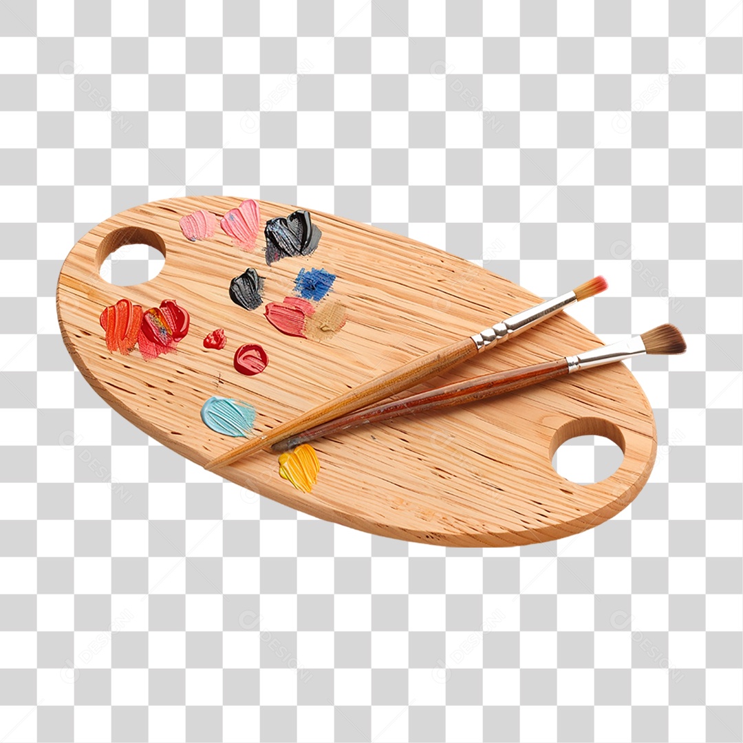 Paleta de Pintura PNG Transparente