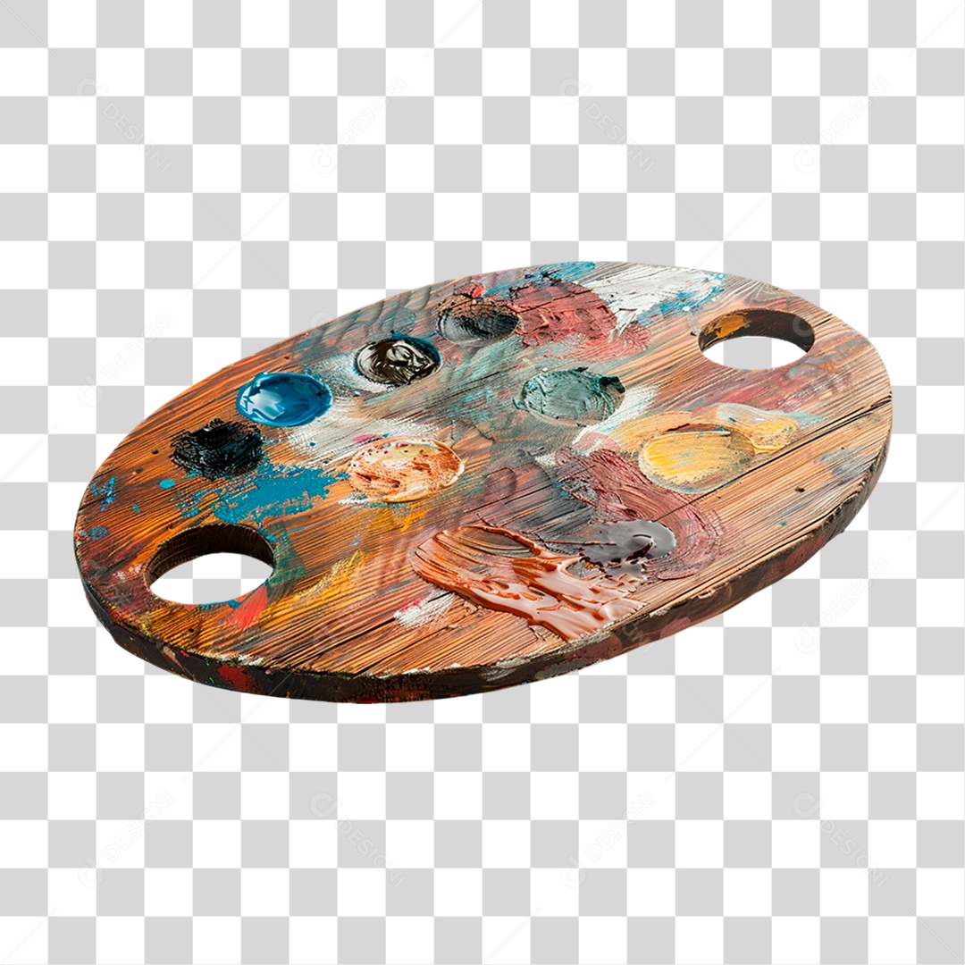 Paleta de Pintura PNG Transparente