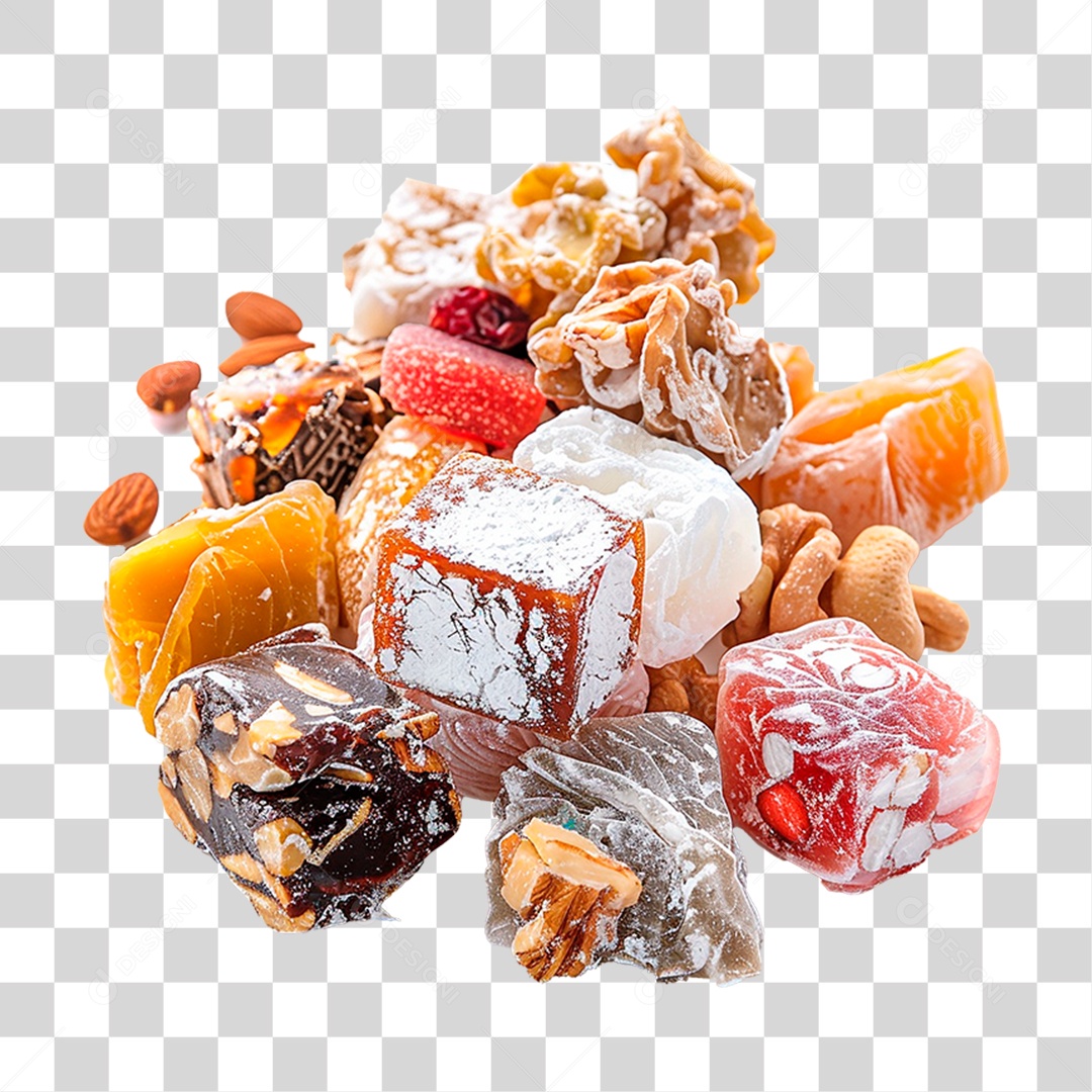 Doce Manjar Turco PNG Transparente