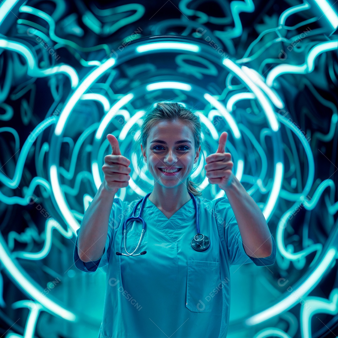 Medica sorrindo gerado por ai com funco