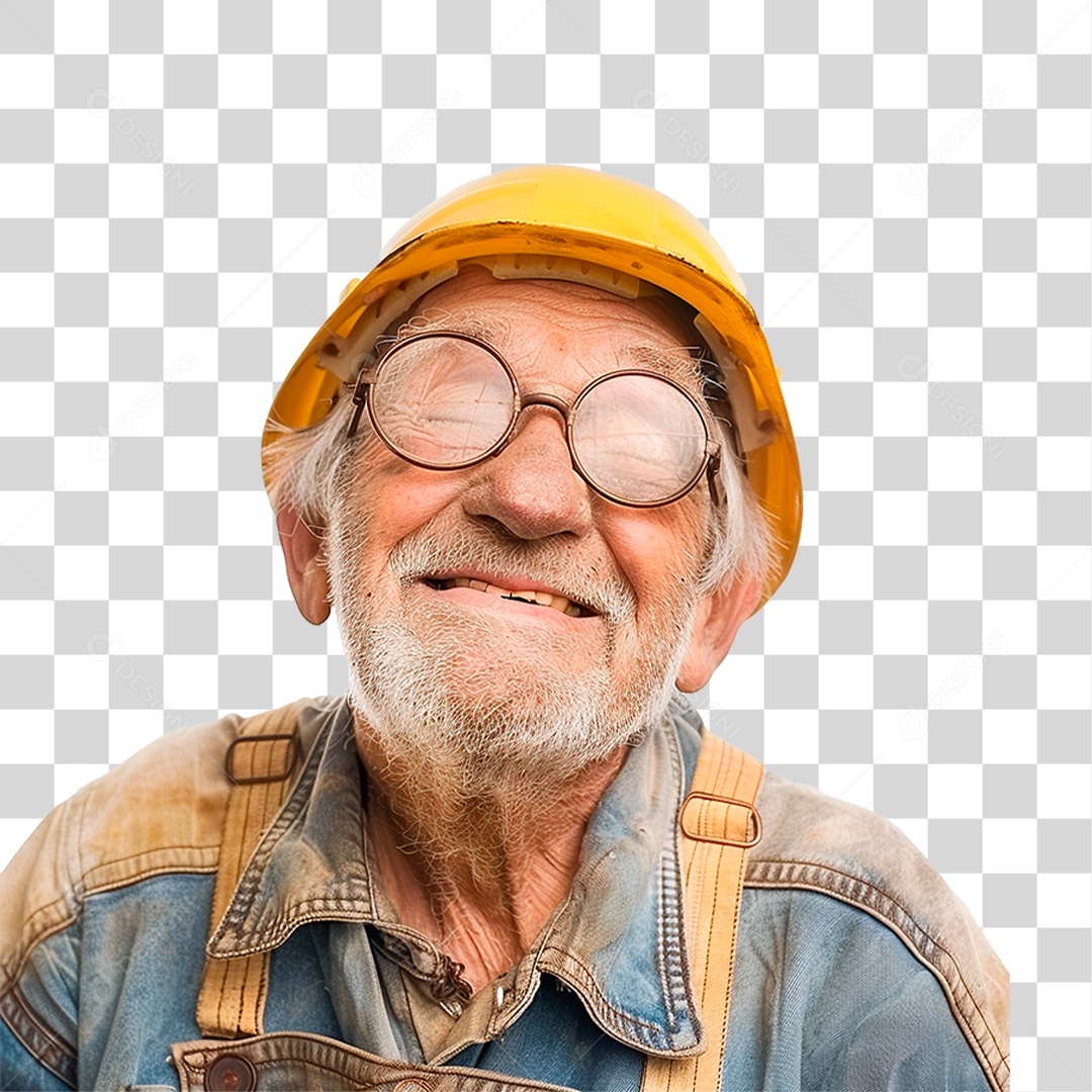 Homem Idoso Trabalhador PNG Transparente