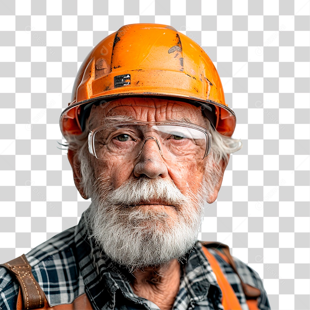 Homem Idoso Trabalhador PNG Transparente