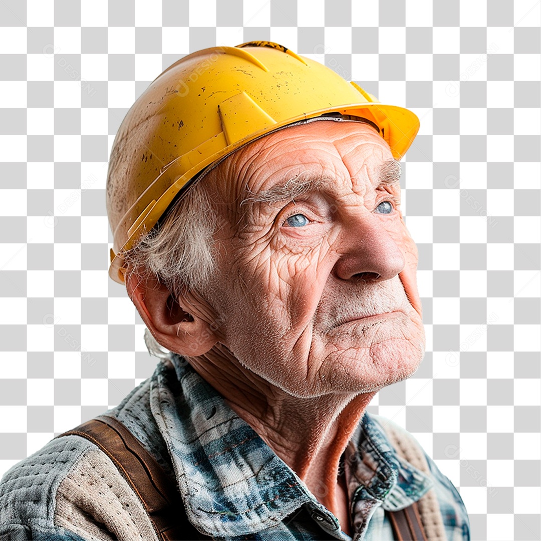 Homem Idoso Trabalhador PNG Transparente