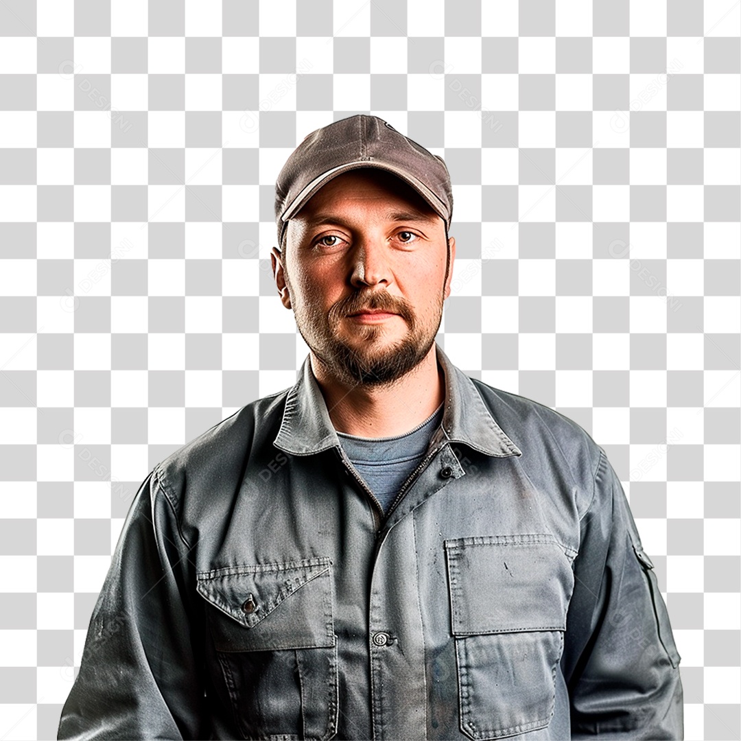 Homem Trabalhador Mecânico PNG Transparente