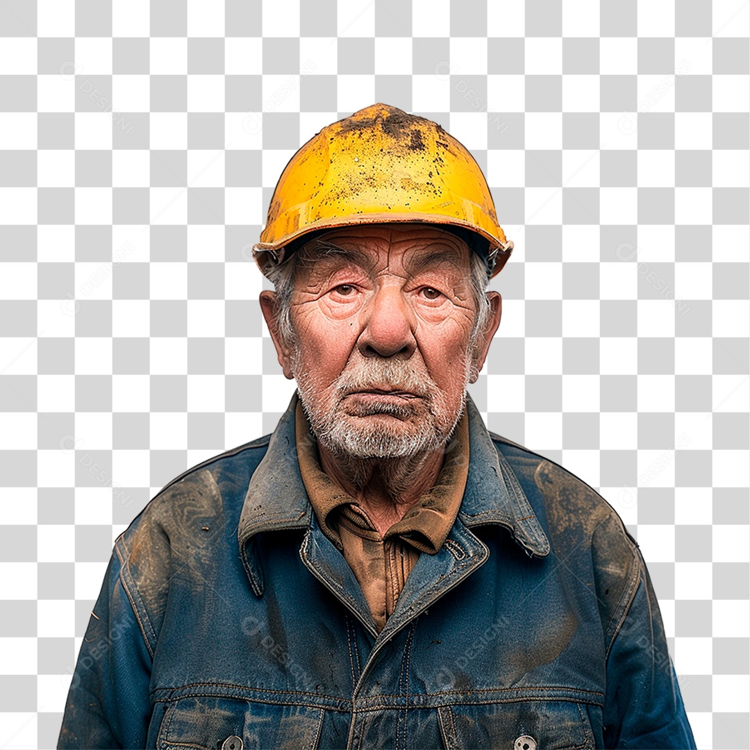 Homem Idoso Trabalhando PNG Transparente