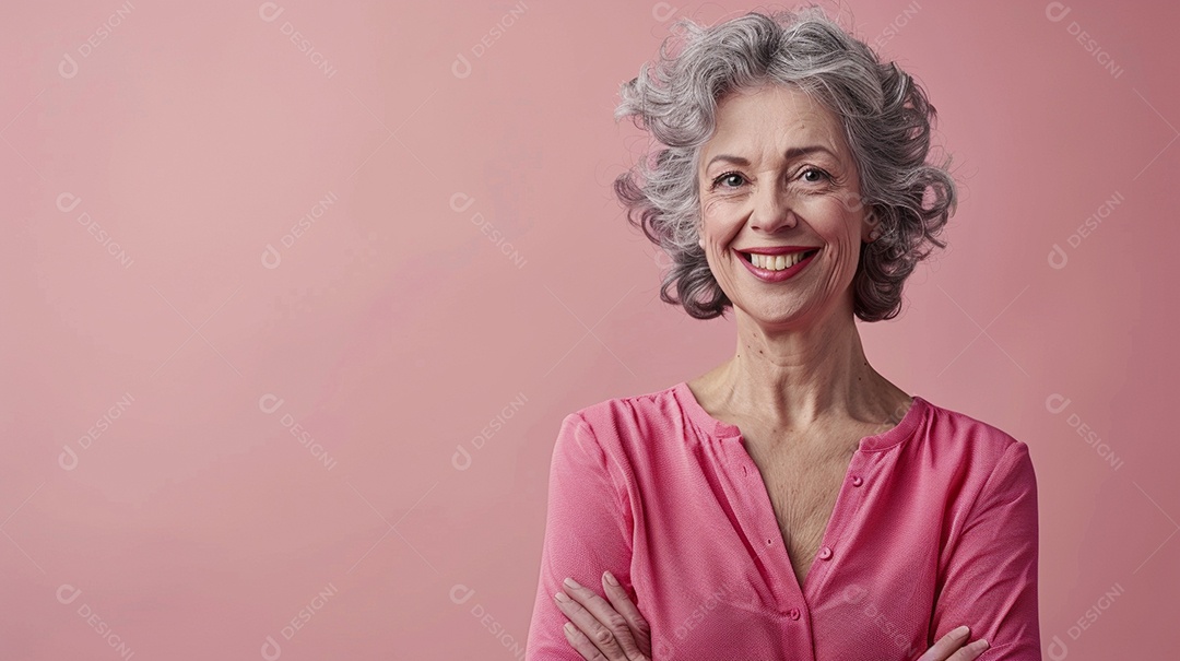 Mulher de 50 anos expressando afeto