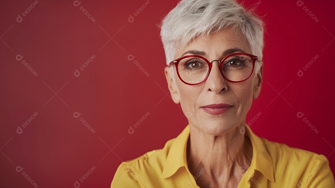 Mulher de 50 anos expressando afeto