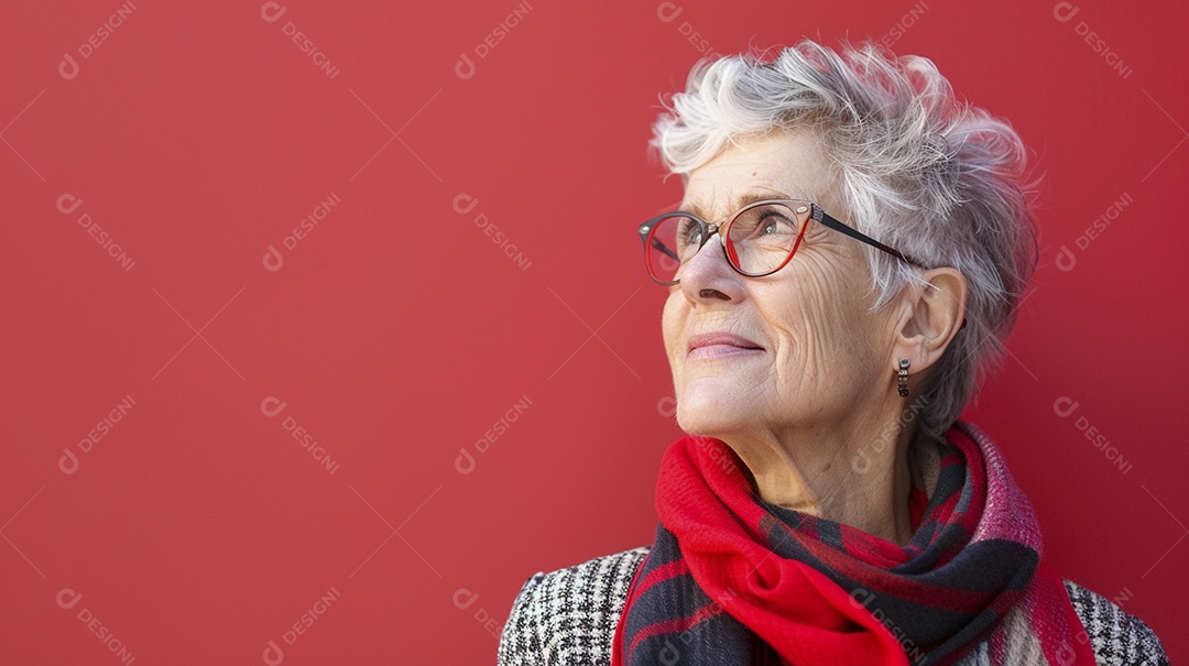 Mulher de 50 anos expressando afeto