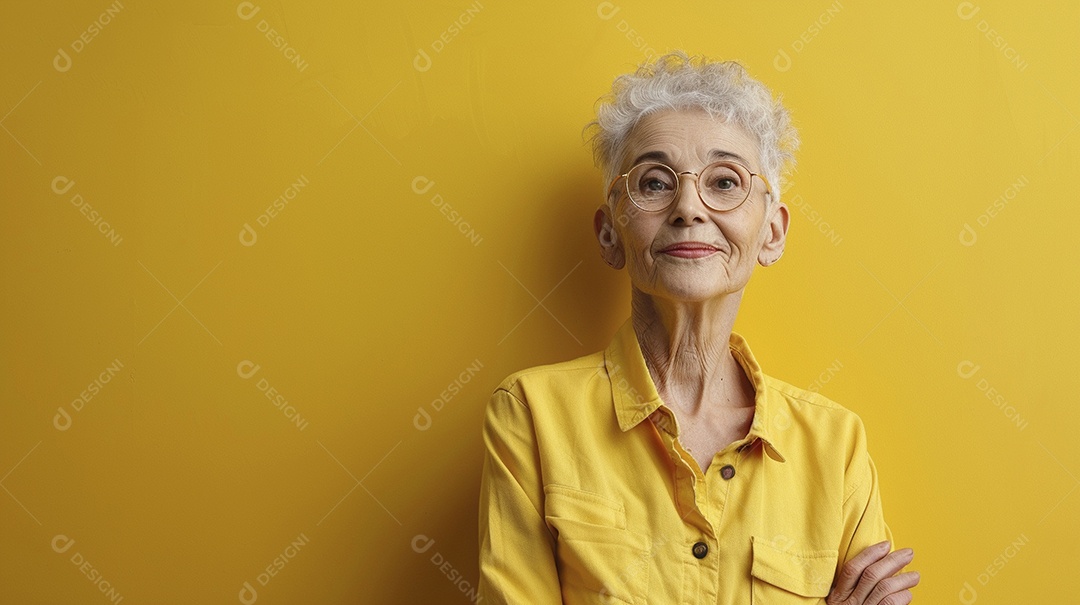 Mulher de 50 anos expressando afeto