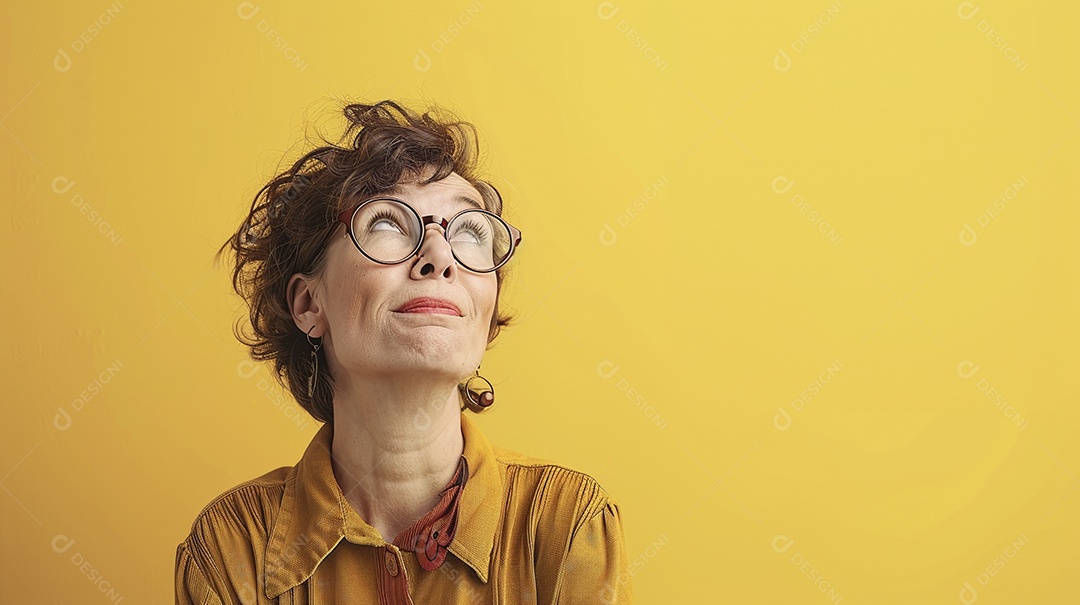 Mulher de 50 anos expressando afeto