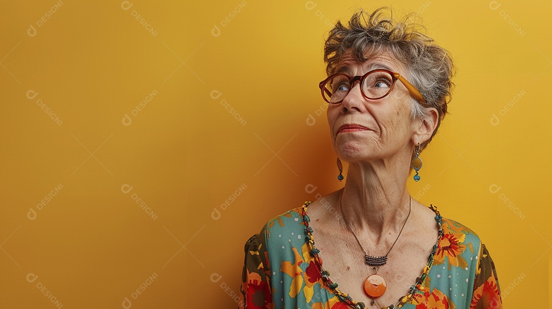 Mulher de 50 anos expressando afeto