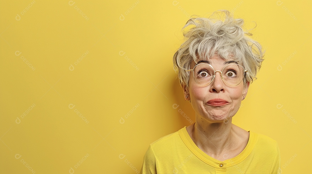 Mulher de 50 anos expressando afeto