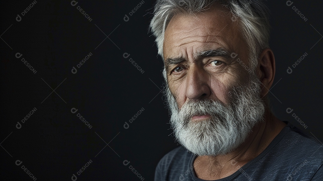 Homem de 50 anos expressando afeto