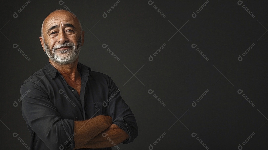 Homem de 50 anos expressando afeto