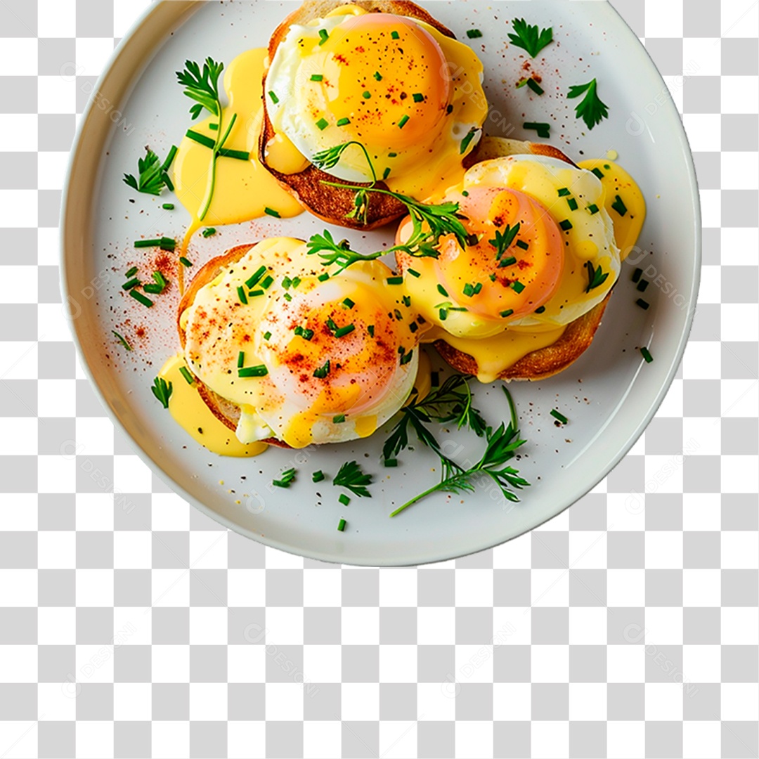 Prato de Ovos PNG Transparente