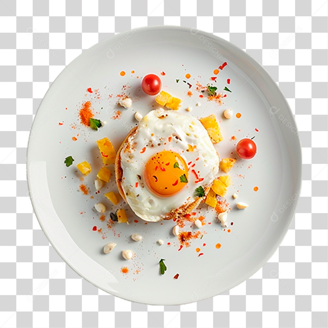 Prato de Ovos PNG Transparente