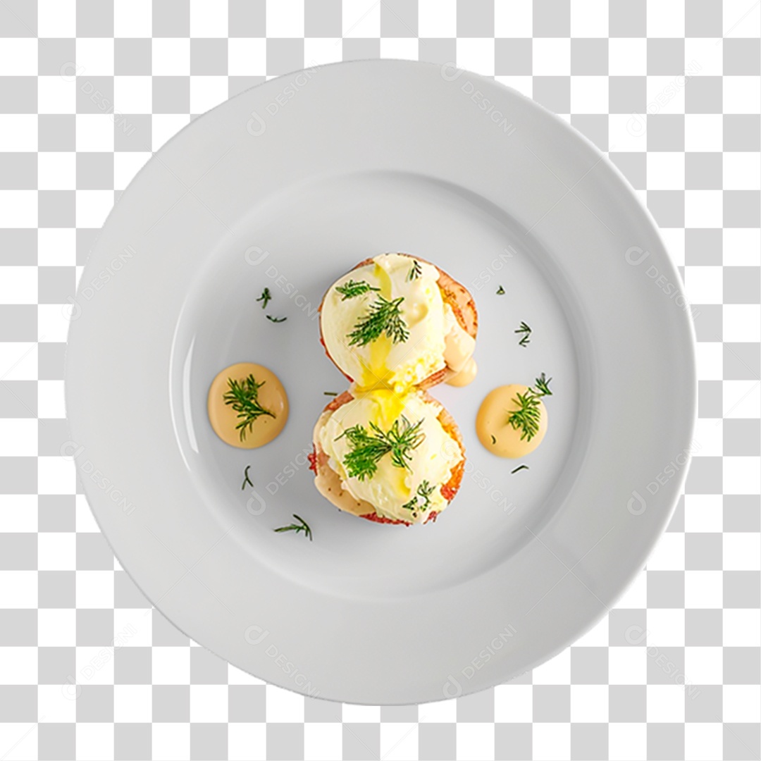 Prato de Ovos PNG Transparente