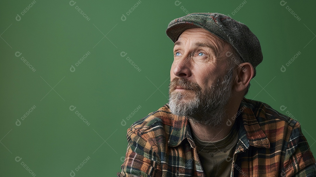 Homem de 50 anos expressando afeto