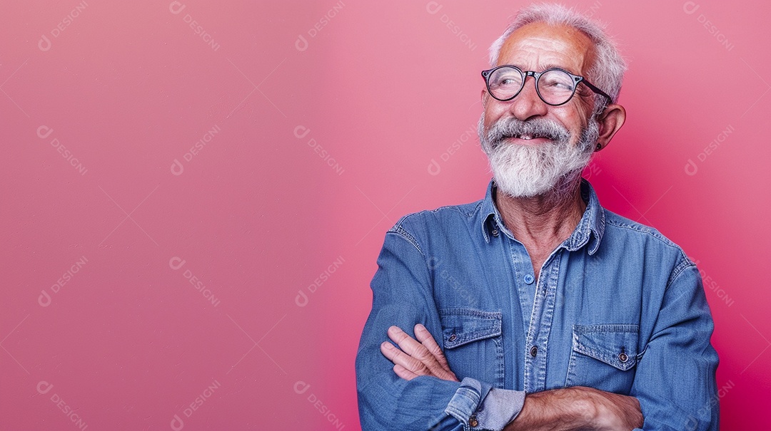 Homem de 50 anos expressando afeto