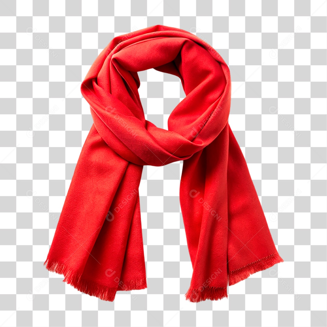 Cachecol Vermelho PNG Transparente